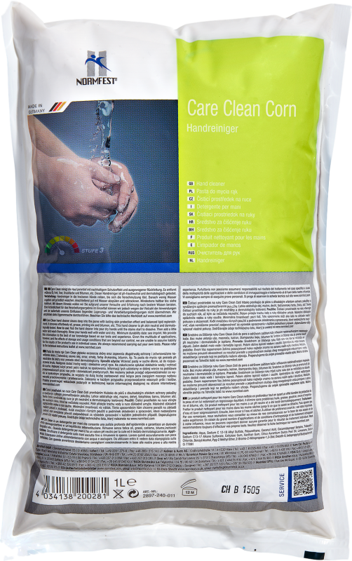 Recharge Savon Main Care Clean Corn en sachet 1 litre