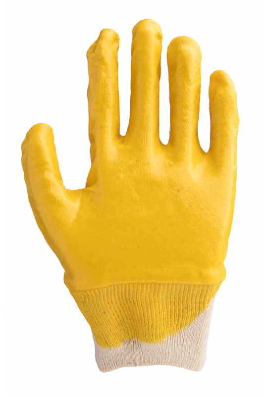 Gant Nitril de protection Jaune T9 V12