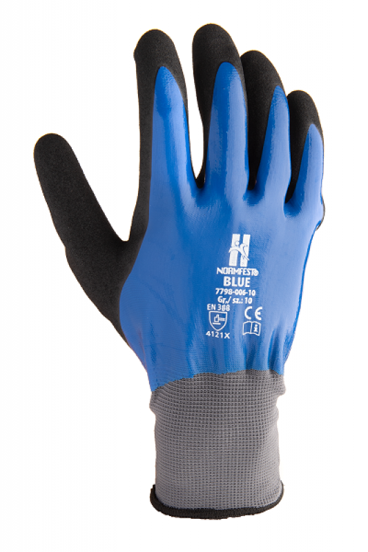 Gants de protection en nitrile "BLEU T8