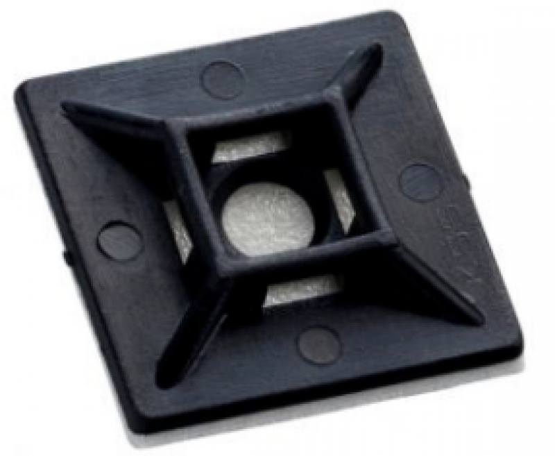 Clips autocollant pour collier colsoin 4,8MM noir