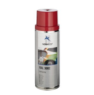Spray de peinture rouge carmin haute résistance ral 3002 Cabine Man/Iveco/Daf