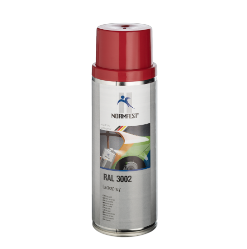Spray de peinture rouge carmin haute résistance ral 3002 Cabine Man/Iveco/Daf