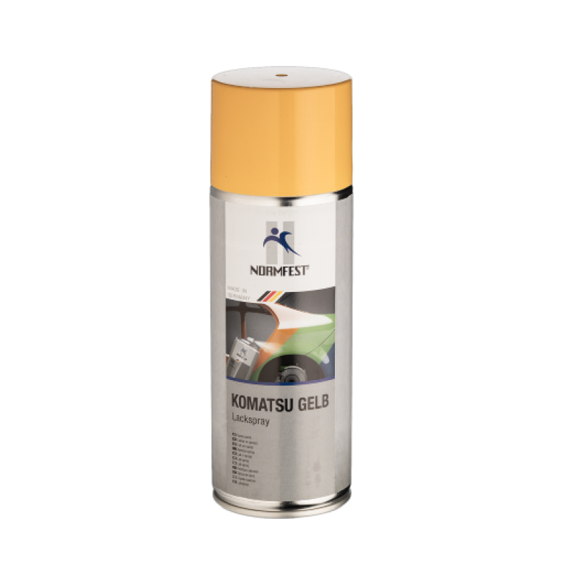Spray de peinture Ral Jaune Komatsu origine haute résistance