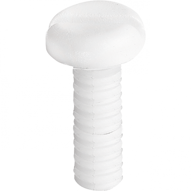 Vis en plastique Blanche épaisse  PL 6X20