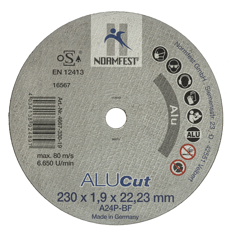 Disque Alu premium fibre long-life 125x1,0 mm