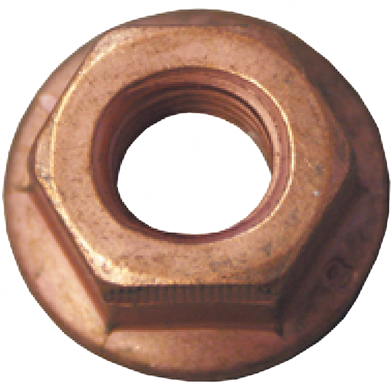 Ecrou échappement cuivré avec enbase OPEL M8SW13H 8FL17