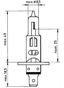 12V Normlight H1 55W